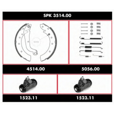 SPK 3514.00 ROADHOUSE Комплект тормозов, барабанный тормозной механизм