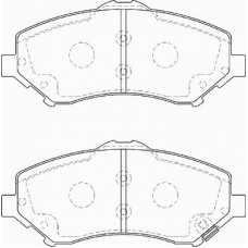 FD7358A NECTO Комплект тормозных колодок, дисковый тормоз