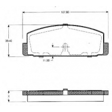 BLF1003 QUINTON HAZELL Комплект тормозных колодок, дисковый тормоз