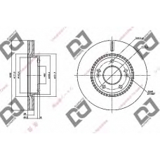 BD1107 DJ PARTS Тормозной диск