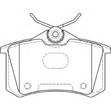 FD7394A NECTO Комплект тормозных колодок, дисковый тормоз