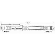 FBH6935 FIRST LINE Тормозной шланг