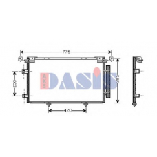 212035N AKS DASIS Конденсатор, кондиционер