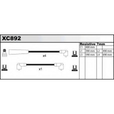 XC892 QUINTON HAZELL Ккомплект проводов зажигания