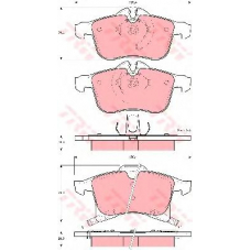 GDB1562 TRW Комплект тормозных колодок, дисковый тормоз