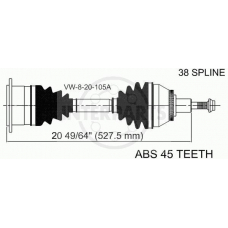 VW-8-20-105A InterParts Приводной вал