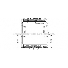 DF2045 AVA Радиатор, охлаждение двигателя