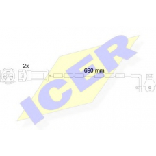 610445 E C ICER Сигнализатор, износ тормозных колодок