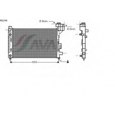 MS2248 AVA Радиатор, охлаждение двигателя