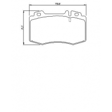 0 986 494 012 BOSCH Комплект тормозных колодок, дисковый тормоз