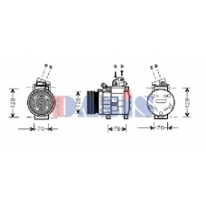 850868N AKS DASIS Компрессор, кондиционер