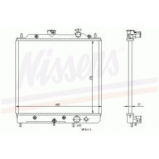 62817 NISSENS Радиатор, охлаждение двигателя