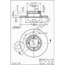 08.6952.10 BREMBO Тормозной диск