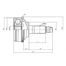 AW1510764A AYWIPARTS Шарнирный комплект, приводной вал