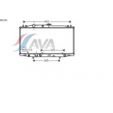 HD2183 AVA Радиатор, охлаждение двигателя
