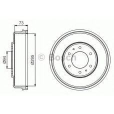 0 986 477 232 BOSCH Тормозной барабан