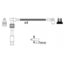 0 986 357 234 BOSCH Комплект проводов зажигания