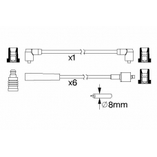 0 986 357 164 BOSCH Комплект проводов зажигания