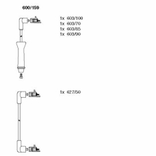 600/159 BREMI Ккомплект проводов зажигания