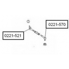 0221-570 ASVA Наконечник поперечной рулевой тяги