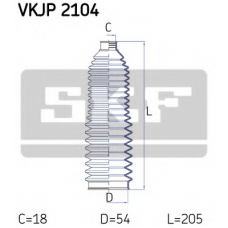 VKJP 2104 SKF Комплект пылника, рулевое управление