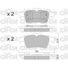 822-337-0 CIFAM Комплект тормозных колодок, дисковый тормоз
