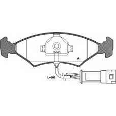 BPA0119.32 OPEN PARTS Комплект тормозных колодок, дисковый тормоз