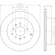 8DD 355 115-791 HELLA Тормозной диск