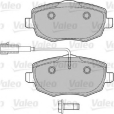 601031 VALEO Комплект тормозных колодок, дисковый тормоз