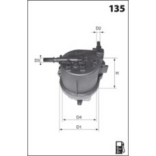 G16 MECAFILTER Топливный фильтр