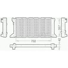 DRM10099 DENSO Радиатор, охлаждение двигателя