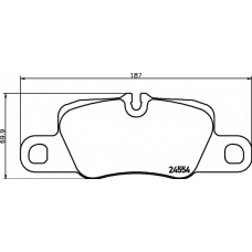 8DB 355 015-651 HELLA Комплект тормозных колодок, дисковый тормоз