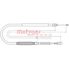 10.4728 METZGER Трос, стояночная тормозная система