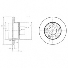 BG2253 DELPHI Тормозной диск