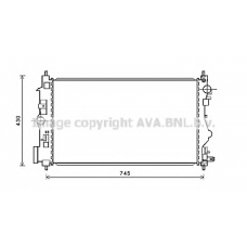 OL2599 AVA Радиатор, охлаждение двигателя