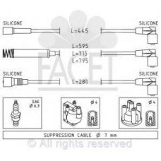 4.8956 FACET Комплект проводов зажигания