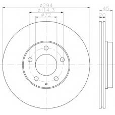 8DD 355 113-371 HELLA PAGID Тормозной диск