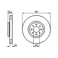 0 986 478 855 BOSCH Тормозной диск