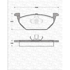 363702161201 MAGNETI MARELLI Комплект тормозных колодок, дисковый тормоз