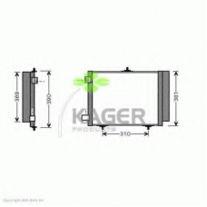 94-5071 KAGER Конденсатор, кондиционер