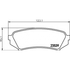 MDB81905 MINTEX Комплект тормозных колодок, дисковый тормоз