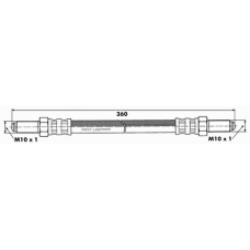 FBH6169 FIRST LINE Тормозной шланг