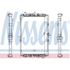 61417 NISSENS Радиатор, охлаждение двигателя