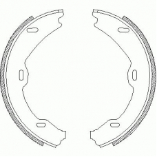 4706.01 ROADHOUSE Комплект тормозных колодок, стояночная тормозная с
