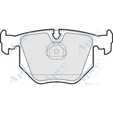 PAD820 APEC Комплект тормозных колодок, дисковый тормоз