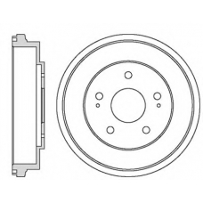 VBD43 MOTAQUIP Тормозной барабан