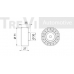 TD1039 TREVI AUTOMOTIVE Паразитный / Ведущий ролик, зубчатый ремень