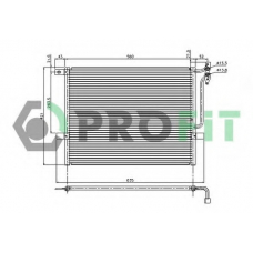 PR 0061C1 PROFIT Конденсатор, кондиционер