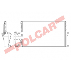 5516K81X POLCAR Skraplacze klimatyzacji