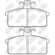 PN0245 NiBK Комплект тормозных колодок, дисковый тормоз